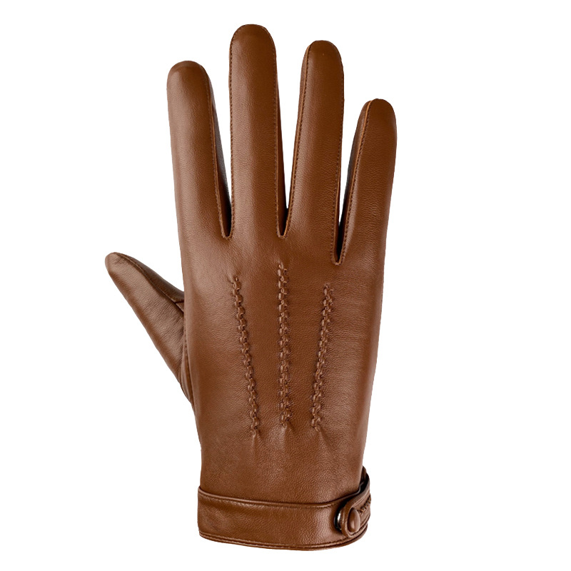 Leather Driving Glove - Gants en cuir véritable pour hommes,