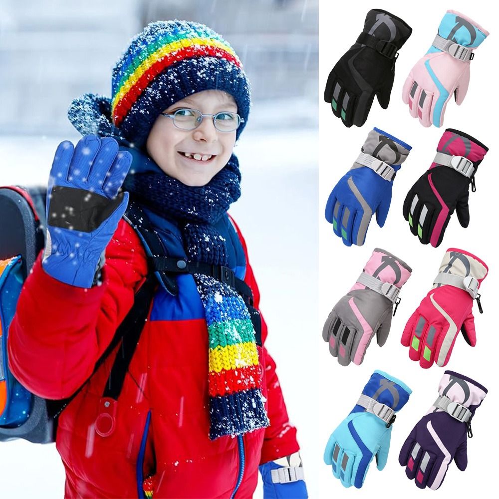 Ski Glove Waterproof - Gants de ski mignons coupe-vent pour