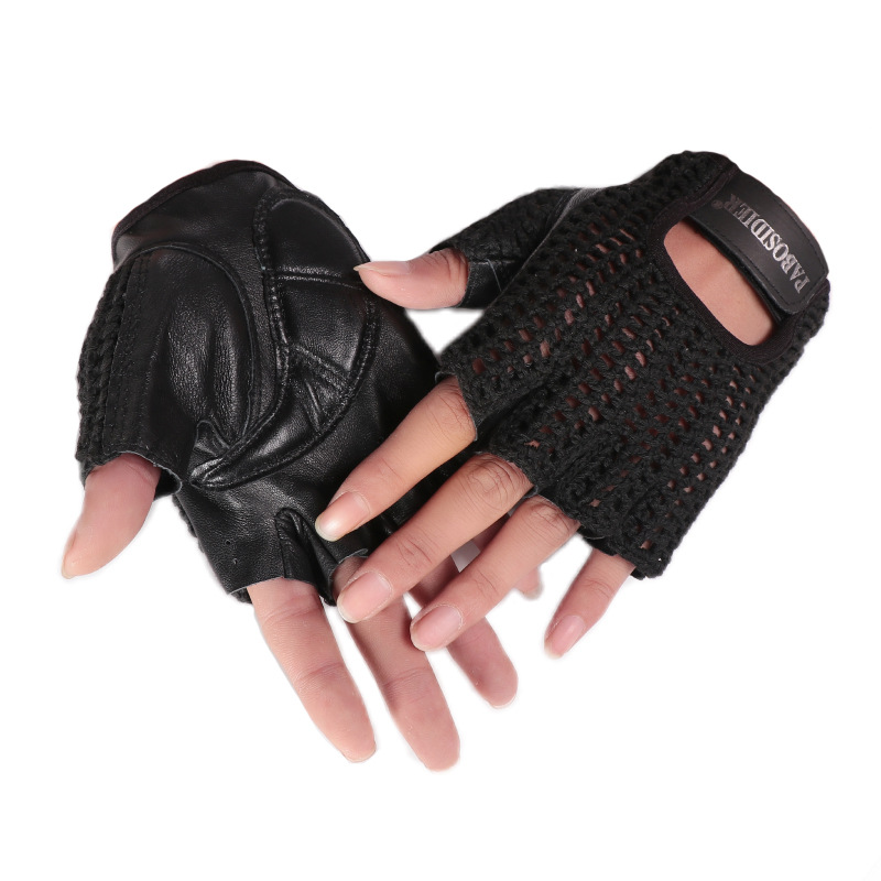 Gants unisexes d'été mi-doigts - Leather Driving Glove avis et prix